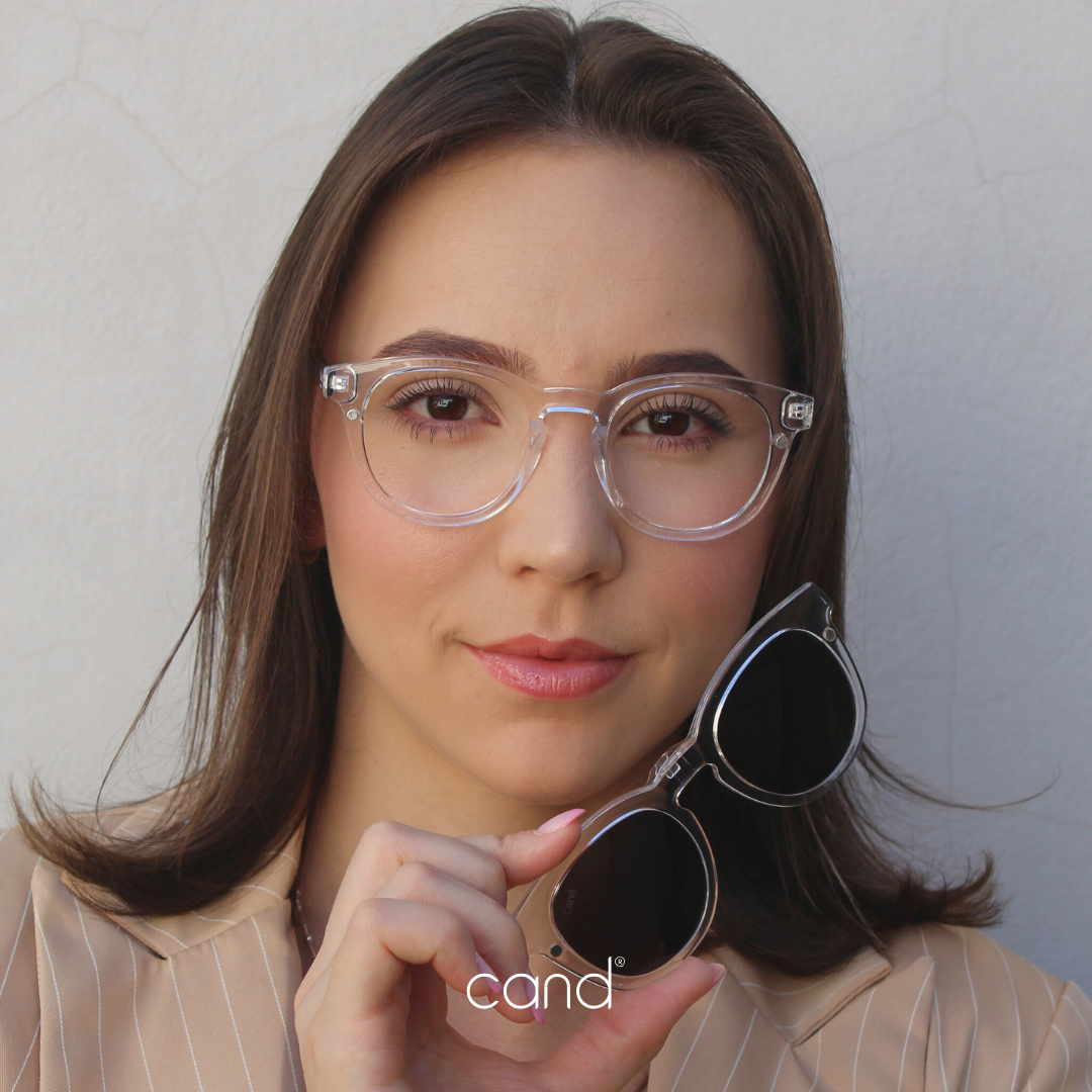 Óculos de Grau 2 em 1 Clip-On Feminino - Bélgica®
