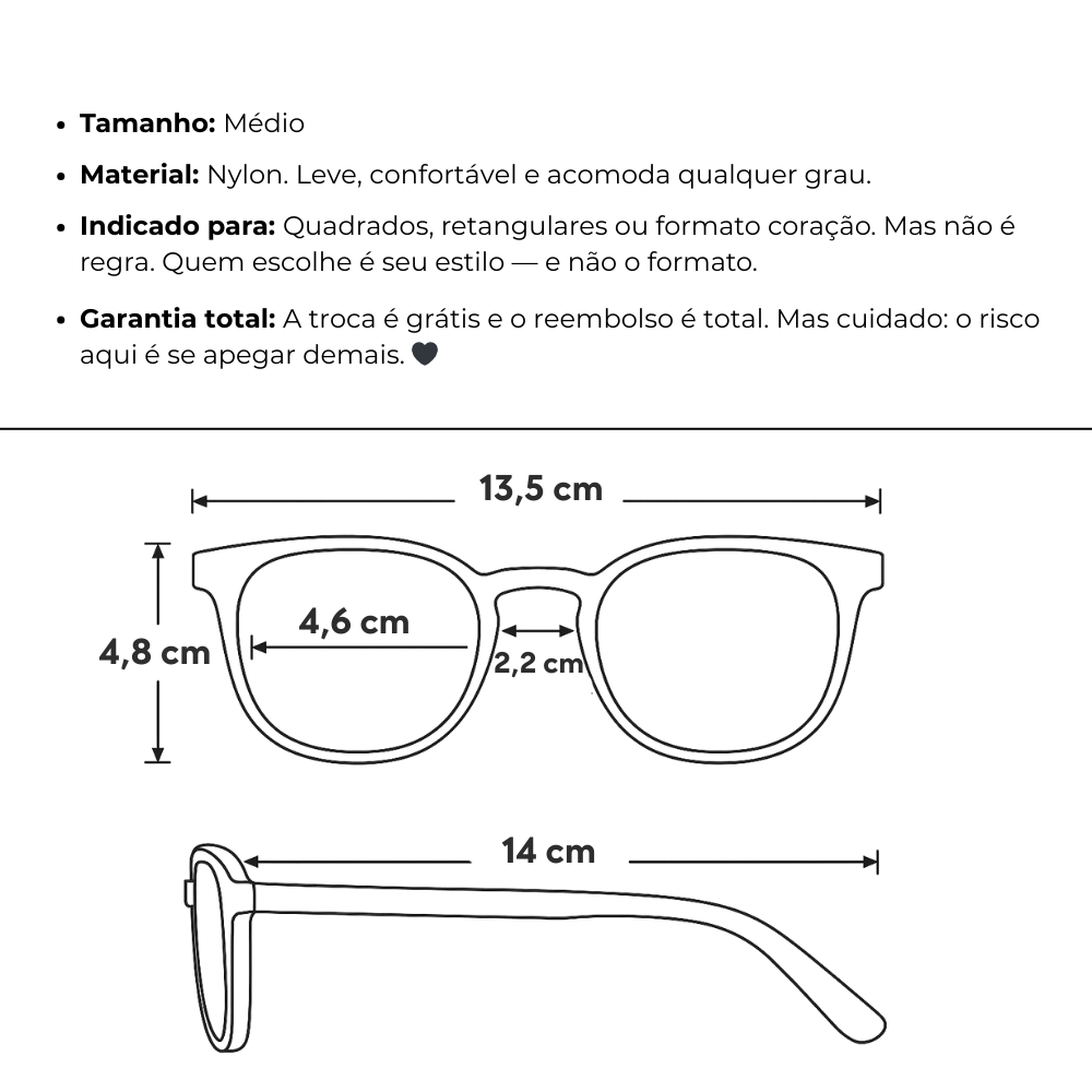 Óculos de Grau Feminino Acetato - Newark®
