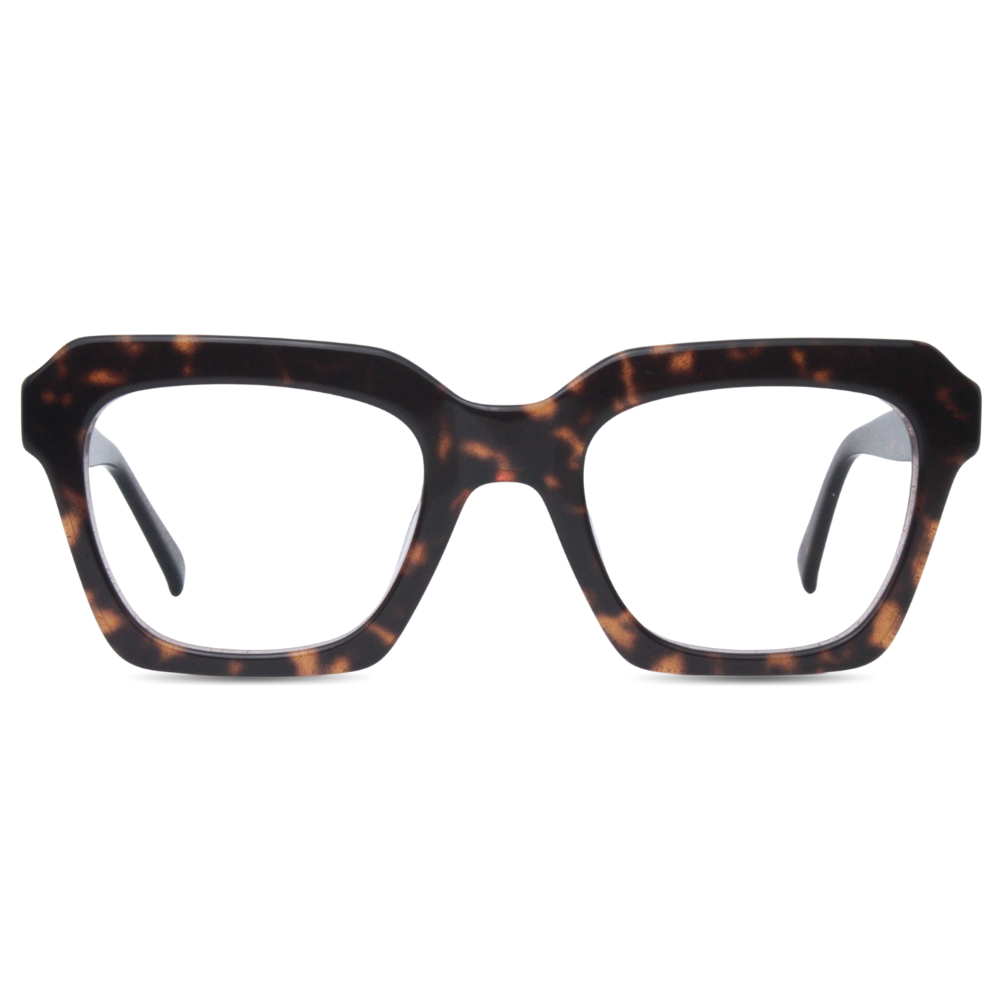 Armação Para Grau Quadrado Acetato Italiano Animal Print - CandStoreBR