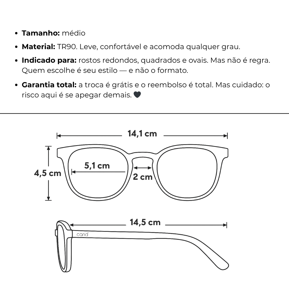 Óculos de Grau Feminino - Boston®