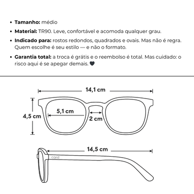 Óculos de Grau Feminino - Boston®