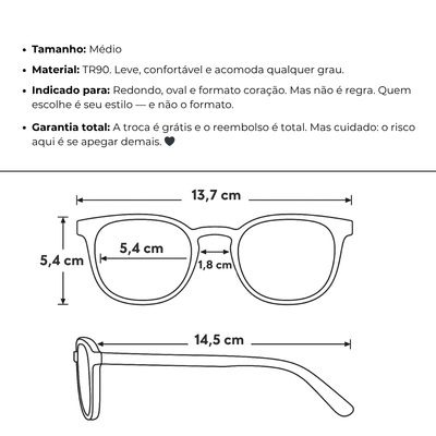 Óculos de Grau 2 em 1 Clip-On Feminino - Grécia®