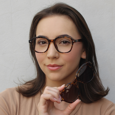 Óculos de Grau 2 em 1 Clip-On Feminino - Irlanda®