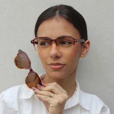 Óculos de Grau 2 em 1 Clip-On Feminino - Irlanda®