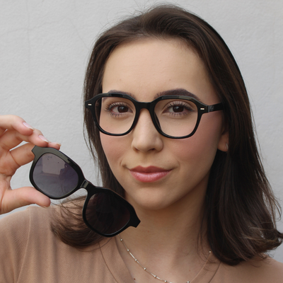 Óculos de Grau 2 em 1 Clip-On Feminino - Irlanda®